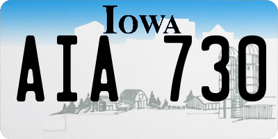 IA license plate AIA730