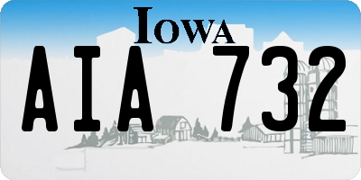 IA license plate AIA732