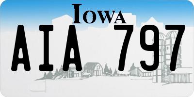 IA license plate AIA797