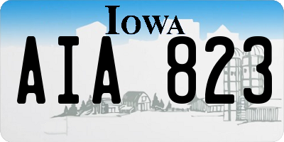 IA license plate AIA823