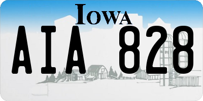 IA license plate AIA828