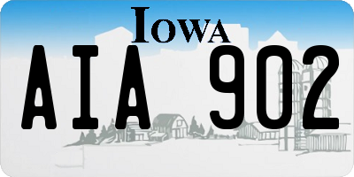 IA license plate AIA902