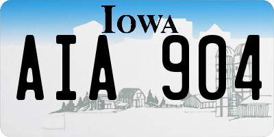 IA license plate AIA904
