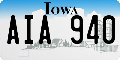 IA license plate AIA940