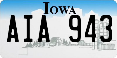 IA license plate AIA943