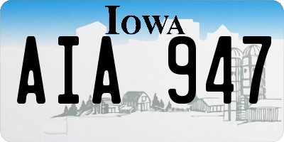 IA license plate AIA947
