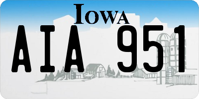 IA license plate AIA951