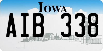 IA license plate AIB338