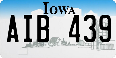 IA license plate AIB439