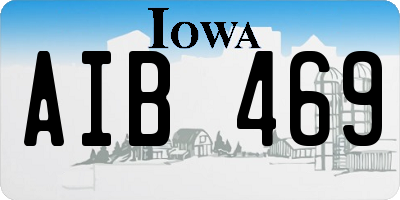 IA license plate AIB469