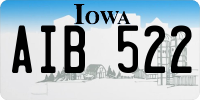 IA license plate AIB522