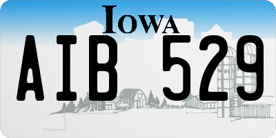 IA license plate AIB529