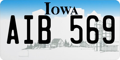 IA license plate AIB569