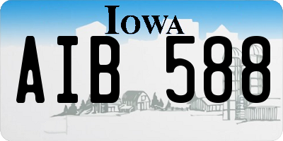 IA license plate AIB588