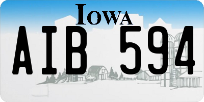 IA license plate AIB594