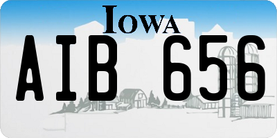 IA license plate AIB656