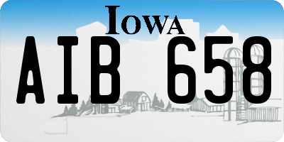 IA license plate AIB658