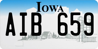 IA license plate AIB659