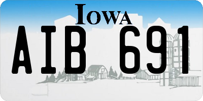 IA license plate AIB691