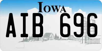 IA license plate AIB696