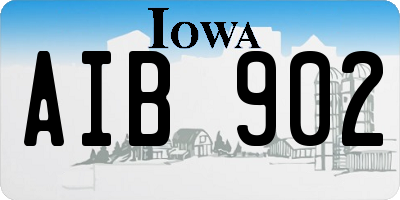 IA license plate AIB902