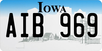 IA license plate AIB969
