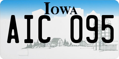 IA license plate AIC095