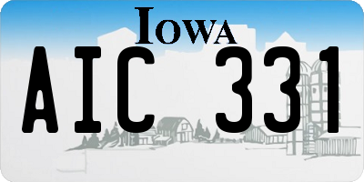 IA license plate AIC331