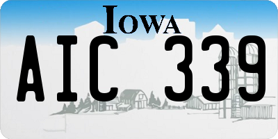 IA license plate AIC339