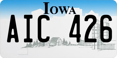 IA license plate AIC426