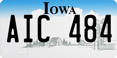 IA license plate AIC484