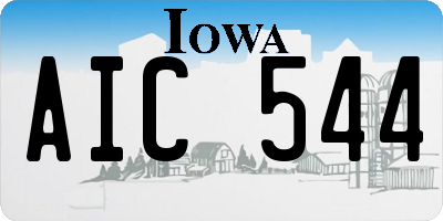 IA license plate AIC544