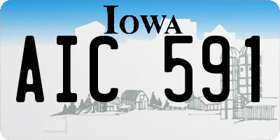 IA license plate AIC591