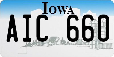IA license plate AIC660