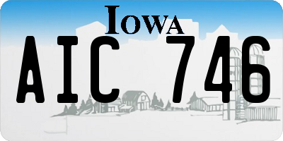 IA license plate AIC746