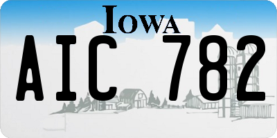 IA license plate AIC782