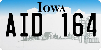 IA license plate AID164