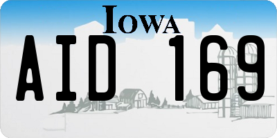 IA license plate AID169