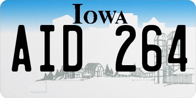 IA license plate AID264