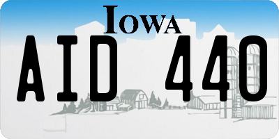 IA license plate AID440