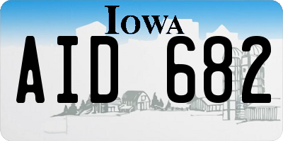IA license plate AID682