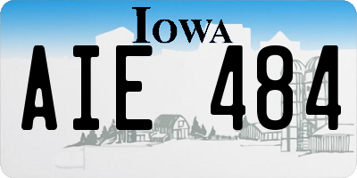 IA license plate AIE484