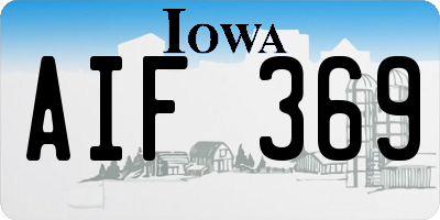 IA license plate AIF369