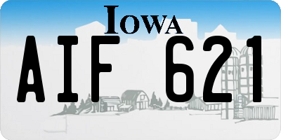 IA license plate AIF621