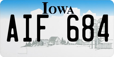 IA license plate AIF684