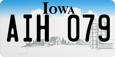 IA license plate AIH079