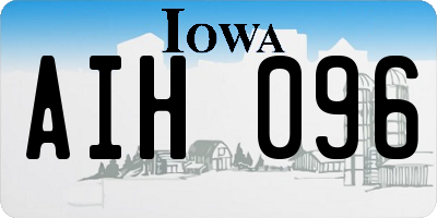 IA license plate AIH096