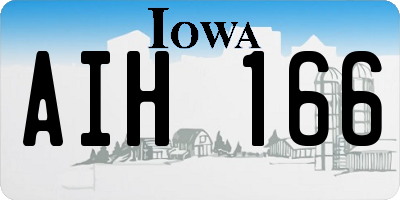 IA license plate AIH166