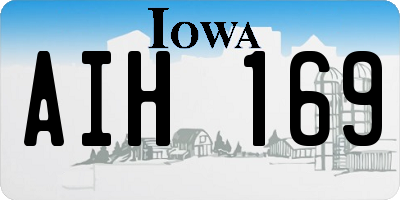 IA license plate AIH169