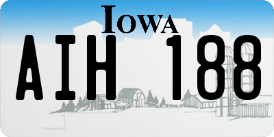 IA license plate AIH188